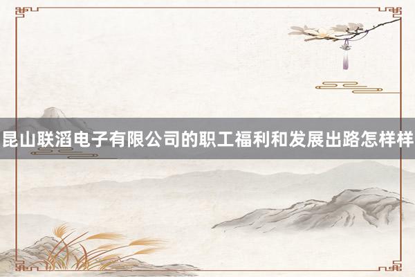 昆山联滔电子有限公司的职工福利和发展出路怎样样